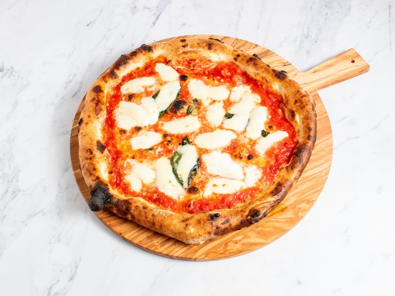 Classic Margherita pizza