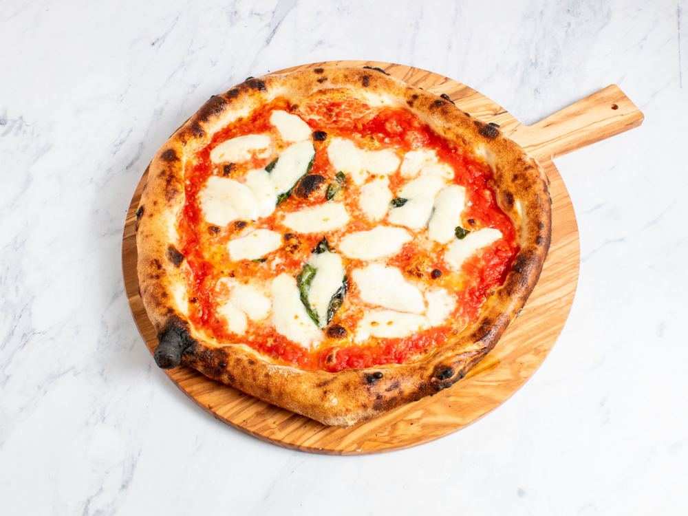 Cultura Margherita pizza — san marzano tomato, fresh mozzarella, basil